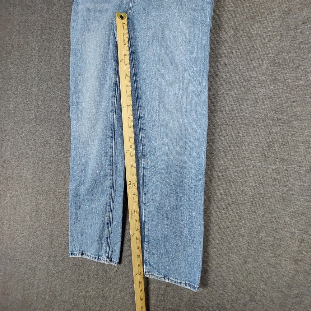 MADEWELL JEANS WOMENS BLUE THE PERFECT VINTAGE STRAIGHT JEAN DENIM PANTS SIZE 25 - Picture 3 of 9